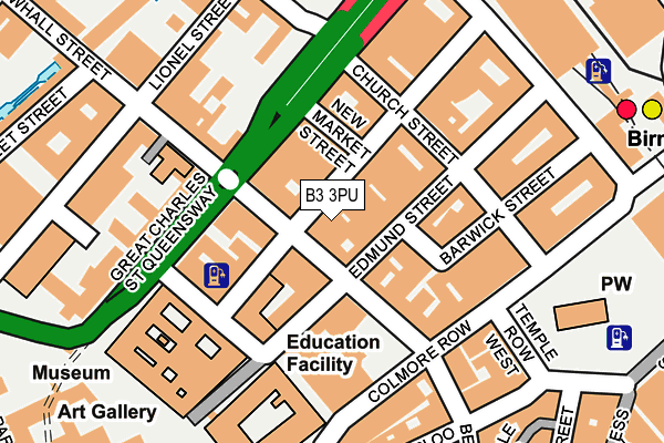 B3 3PU map - OS OpenMap – Local (Ordnance Survey)