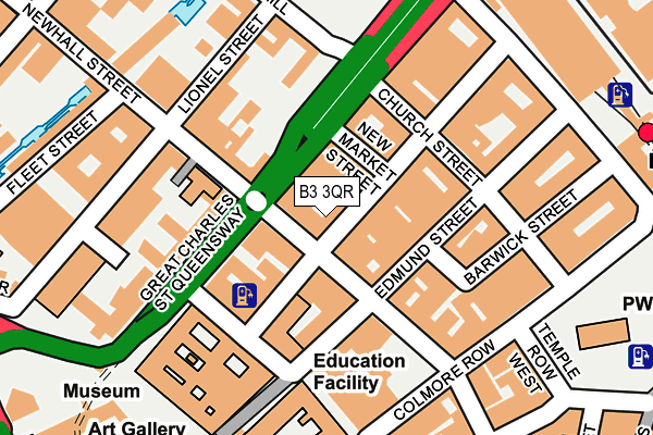 B3 3QR map - OS OpenMap – Local (Ordnance Survey)