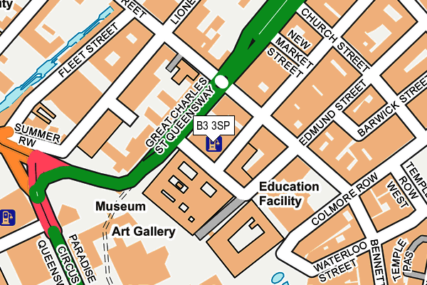 B3 3SP map - OS OpenMap – Local (Ordnance Survey)