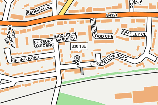 B30 1BE map - OS OpenMap – Local (Ordnance Survey)