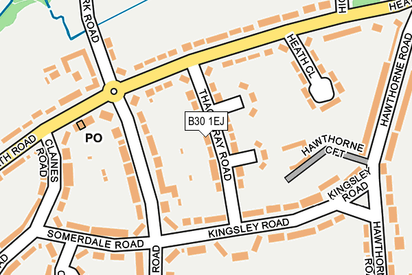 B30 1EJ map - OS OpenMap – Local (Ordnance Survey)