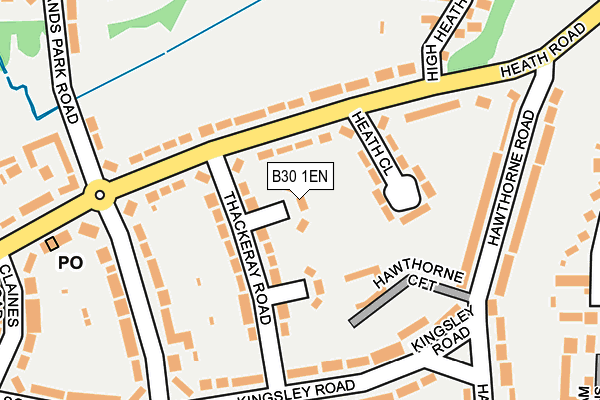 B30 1EN map - OS OpenMap – Local (Ordnance Survey)