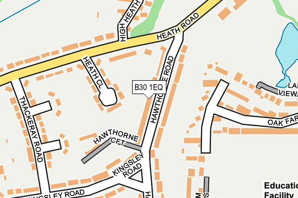 B30 1EQ map - OS OpenMap – Local (Ordnance Survey)