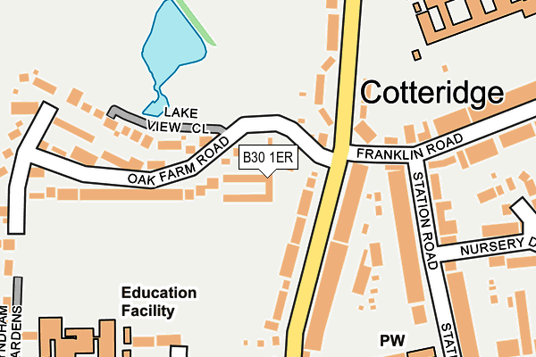 B30 1ER map - OS OpenMap – Local (Ordnance Survey)