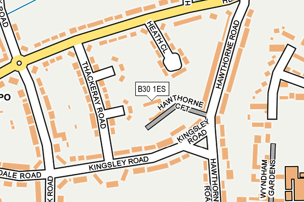 B30 1ES map - OS OpenMap – Local (Ordnance Survey)