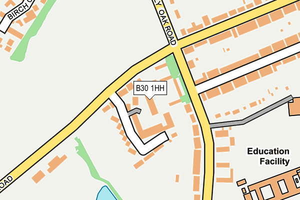 B30 1HH map - OS OpenMap – Local (Ordnance Survey)