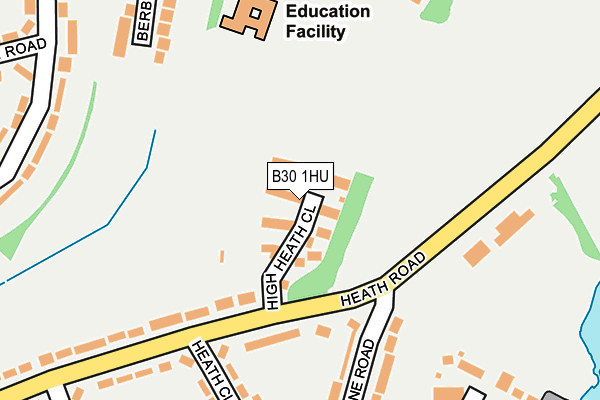 B30 1HU map - OS OpenMap – Local (Ordnance Survey)