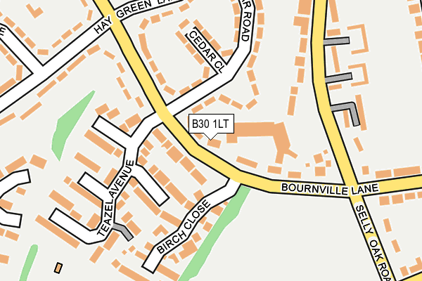 B30 1LT map - OS OpenMap – Local (Ordnance Survey)