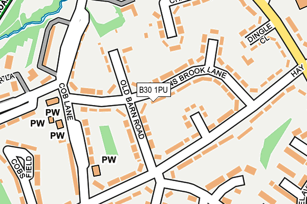 B30 1PU map - OS OpenMap – Local (Ordnance Survey)