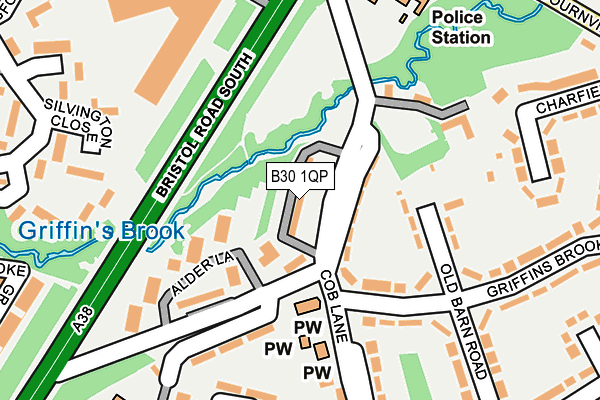 B30 1QP map - OS OpenMap – Local (Ordnance Survey)