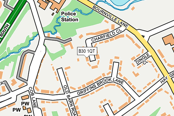 B30 1QT map - OS OpenMap – Local (Ordnance Survey)