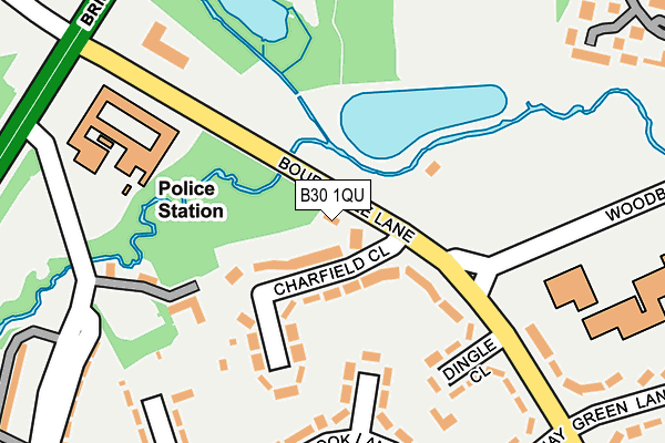 B30 1QU map - OS OpenMap – Local (Ordnance Survey)