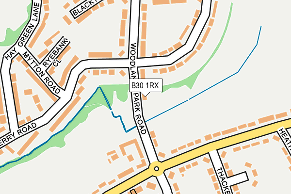 B30 1RX map - OS OpenMap – Local (Ordnance Survey)