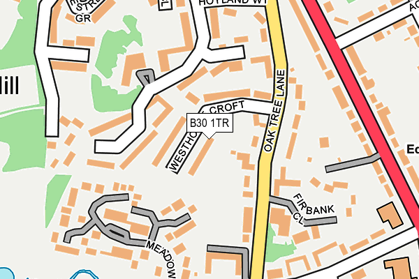 B30 1TR map - OS OpenMap – Local (Ordnance Survey)