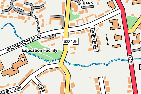 B30 1UH map - OS OpenMap – Local (Ordnance Survey)