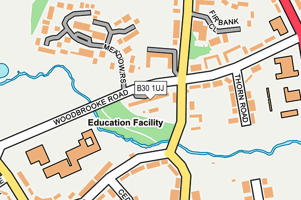 B30 1UJ map - OS OpenMap – Local (Ordnance Survey)