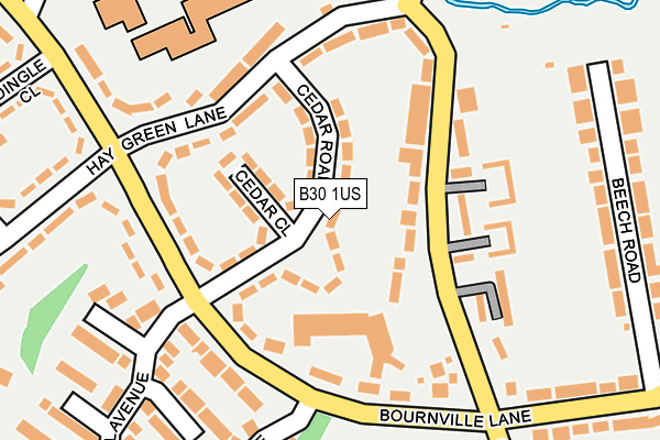 B30 1US map - OS OpenMap – Local (Ordnance Survey)