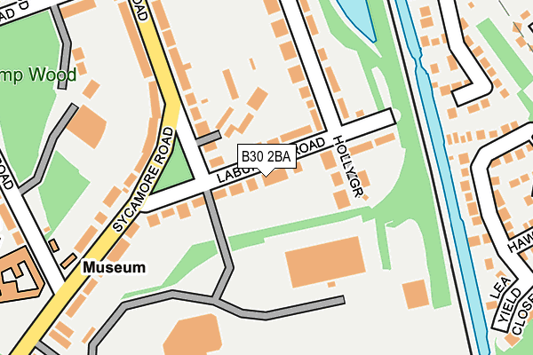 B30 2BA map - OS OpenMap – Local (Ordnance Survey)