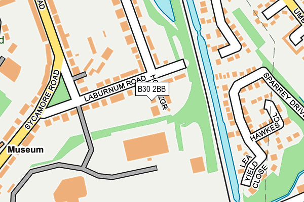 B30 2BB map - OS OpenMap – Local (Ordnance Survey)