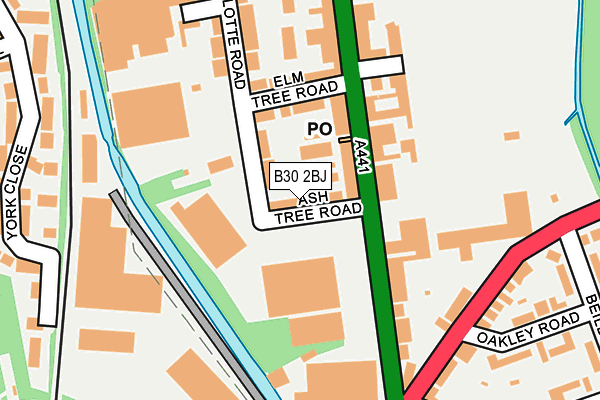 B30 2BJ map - OS OpenMap – Local (Ordnance Survey)