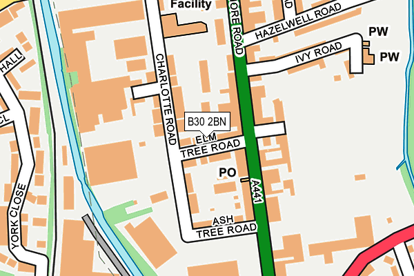 B30 2BN map - OS OpenMap – Local (Ordnance Survey)