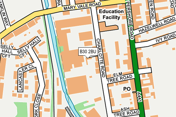B30 2BU map - OS OpenMap – Local (Ordnance Survey)