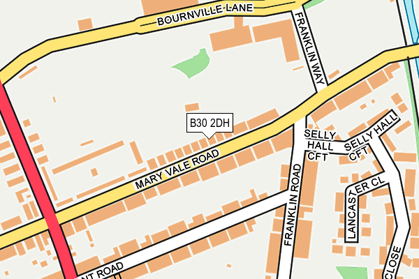 B30 2DH map - OS OpenMap – Local (Ordnance Survey)