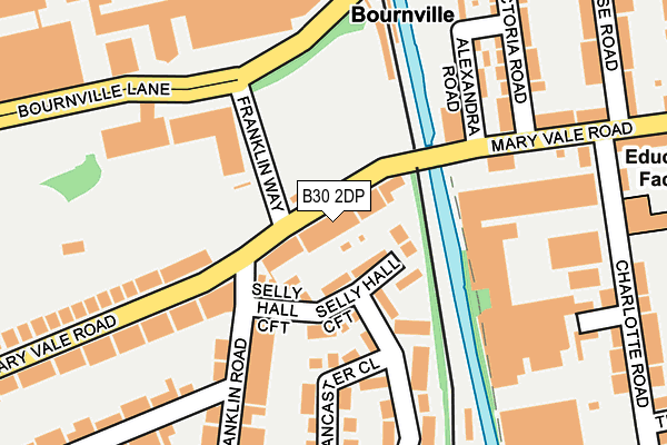 B30 2DP map - OS OpenMap – Local (Ordnance Survey)