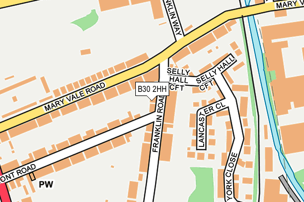 B30 2HH map - OS OpenMap – Local (Ordnance Survey)