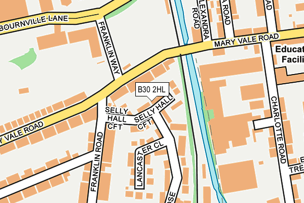 B30 2HL map - OS OpenMap – Local (Ordnance Survey)