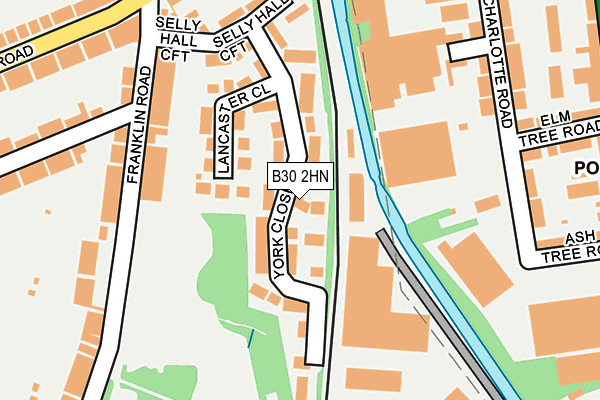 B30 2HN map - OS OpenMap – Local (Ordnance Survey)