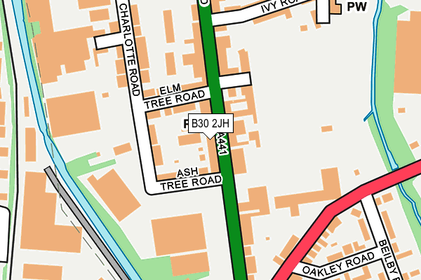 B30 2JH map - OS OpenMap – Local (Ordnance Survey)