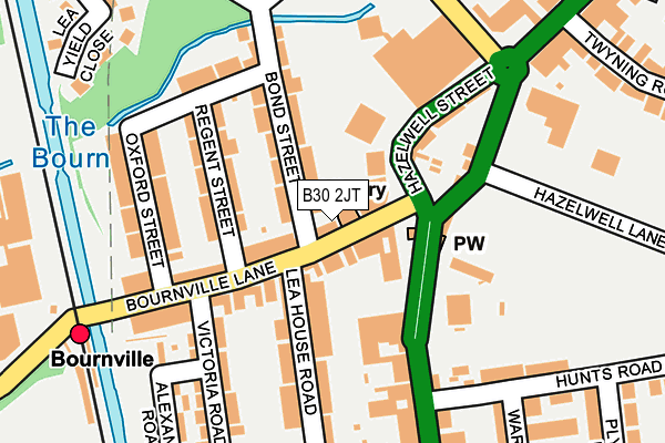 B30 2JT map - OS OpenMap – Local (Ordnance Survey)