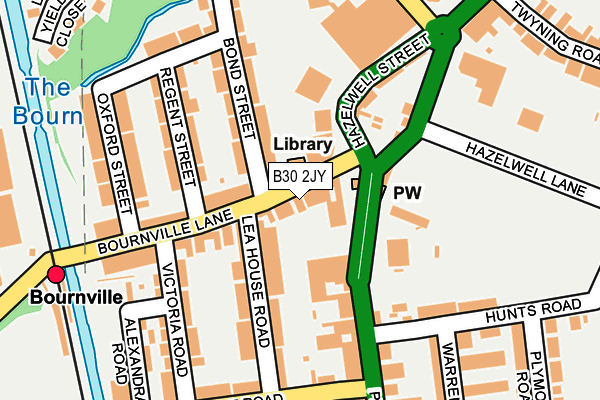 B30 2JY map - OS OpenMap – Local (Ordnance Survey)