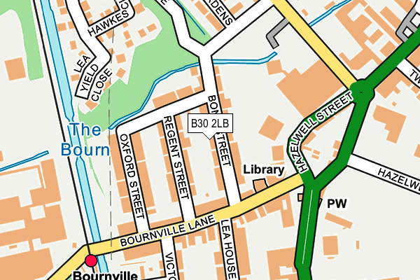B30 2LB map - OS OpenMap – Local (Ordnance Survey)