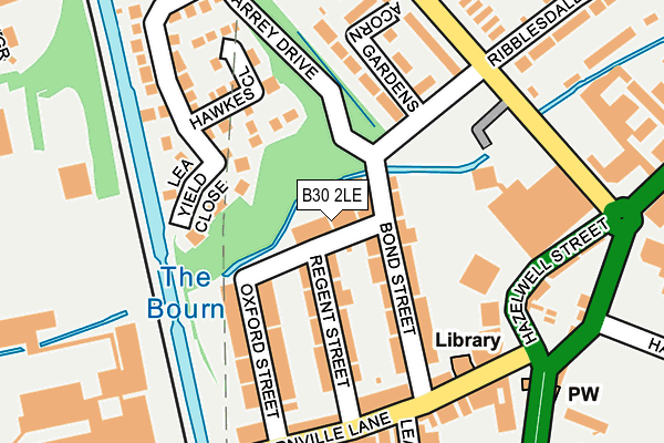 B30 2LE map - OS OpenMap – Local (Ordnance Survey)