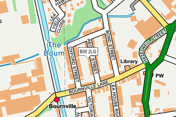 B30 2LG map - OS OpenMap – Local (Ordnance Survey)