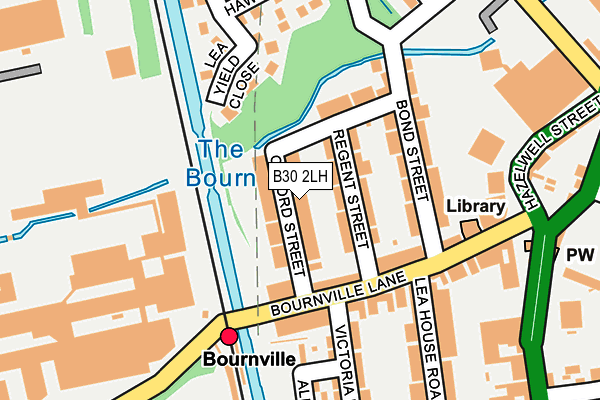 B30 2LH map - OS OpenMap – Local (Ordnance Survey)