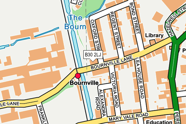 B30 2LJ map - OS OpenMap – Local (Ordnance Survey)