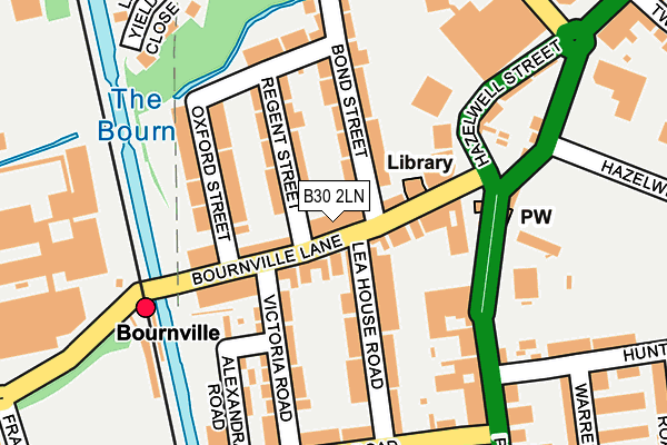 B30 2LN map - OS OpenMap – Local (Ordnance Survey)