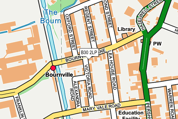 B30 2LP map - OS OpenMap – Local (Ordnance Survey)
