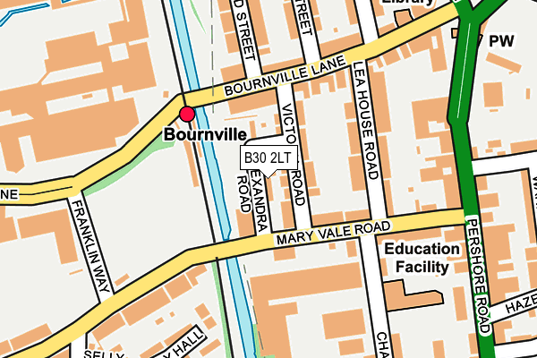 B30 2LT map - OS OpenMap – Local (Ordnance Survey)