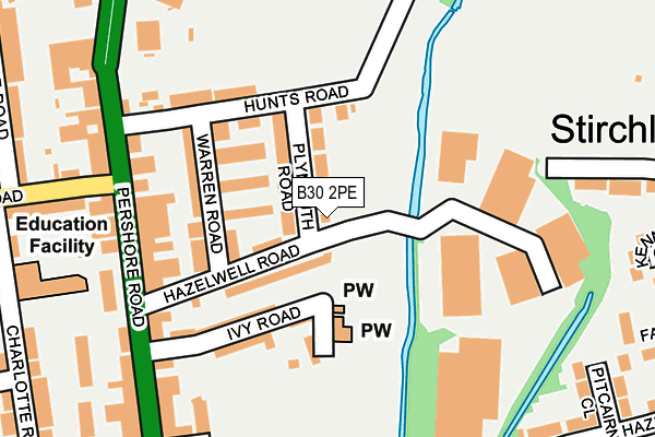 B30 2PE map - OS OpenMap – Local (Ordnance Survey)