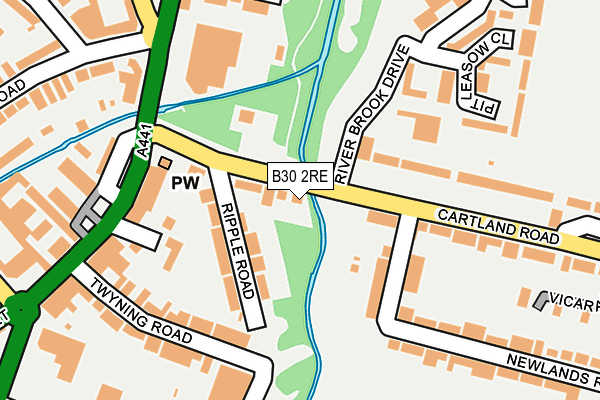 B30 2RE map - OS OpenMap – Local (Ordnance Survey)