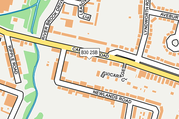 B30 2SB map - OS OpenMap – Local (Ordnance Survey)