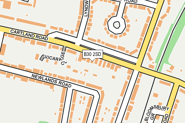B30 2SD map - OS OpenMap – Local (Ordnance Survey)