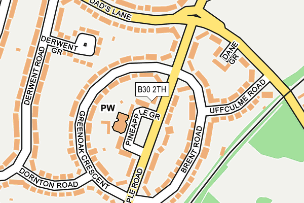 B30 2TH map - OS OpenMap – Local (Ordnance Survey)