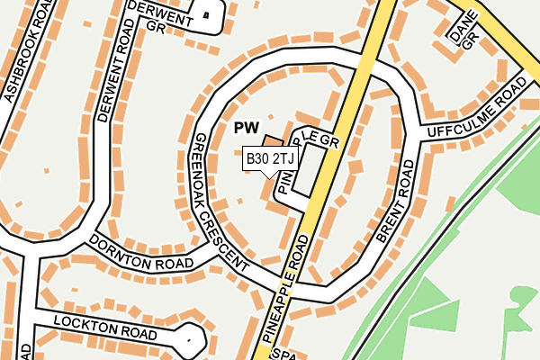 B30 2TJ map - OS OpenMap – Local (Ordnance Survey)