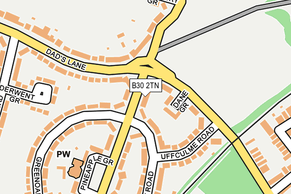 B30 2TN map - OS OpenMap – Local (Ordnance Survey)