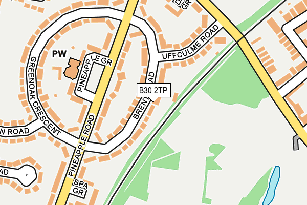 B30 2TP map - OS OpenMap – Local (Ordnance Survey)